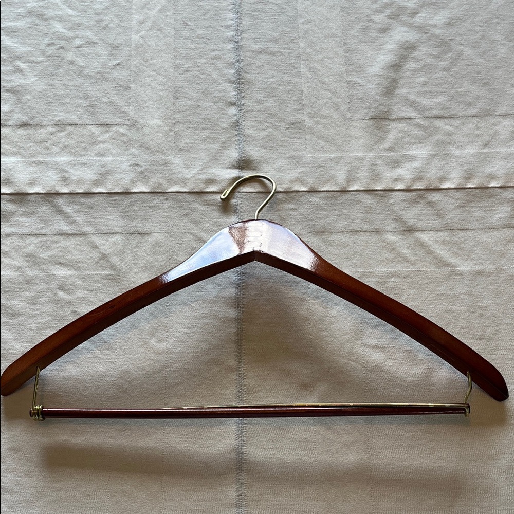 Macy's Brown Wooden Hanger - Picture 3 of 3
